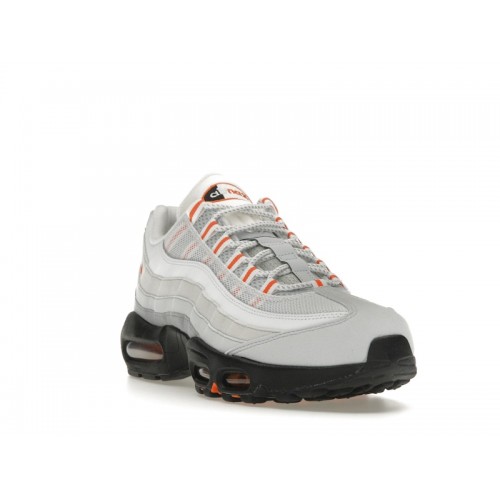 Nike Air Max 95 Wolf Grey Safety Orange - мужская сетка размеров