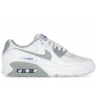 Nike Air Max 90 White Racer Blue Light Smoke Grey