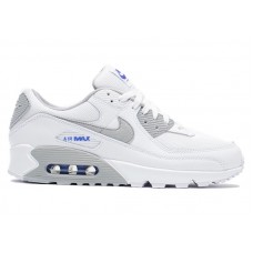 Кроссовки Nike Air Max 90 White Racer Blue Light Smoke Grey
