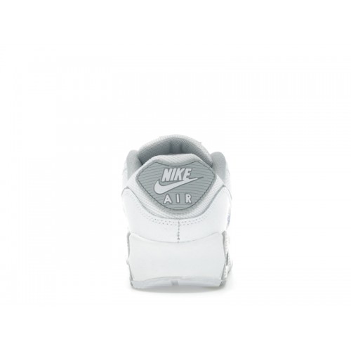 Nike Air Max 90 White Light Smoke Blue - мужская сетка размеров
