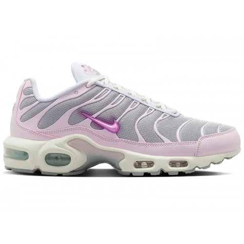 Кроссы Nike Air Max Plus Paw Print Pink Foam (W) - женская сетка размеров