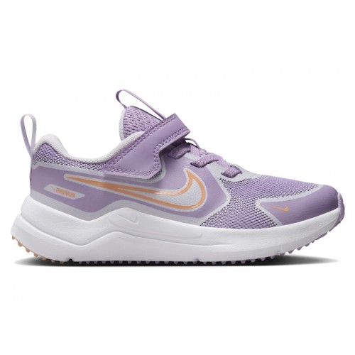 Кроссы Nike Cosmic Runner Violet Star Barely Grape White Apricot Agate (PS) - детская сетка размеров
