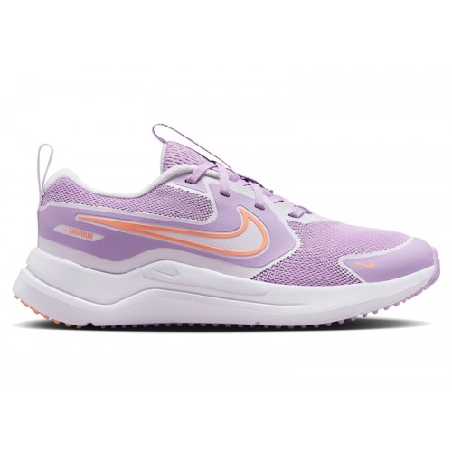 Кроссы Nike Cosmic Runner Violet Star Barely Grape White Apricot Agate (GS) - подростковая сетка размеров