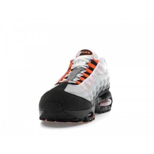 Кроссы Nike Air Max 95 OG Big Bubble Bright Mandarin 2.0 (2025) - мужская сетка размеров