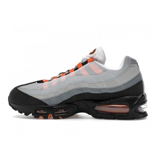 Кроссы Nike Air Max 95 OG Big Bubble Bright Mandarin 2.0 (2025) - мужская сетка размеров
