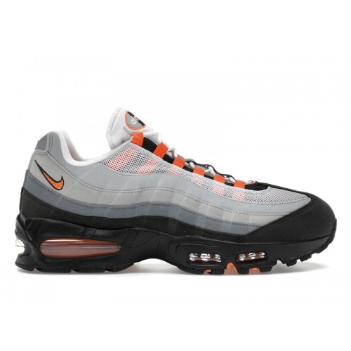 Кроссы Nike Air Max 95 OG Big Bubble Bright Mandarin 2.0 (2025) - мужская сетка размеров