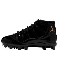 Jordan 11 Mid MCS Cleat Black Metallic Gold