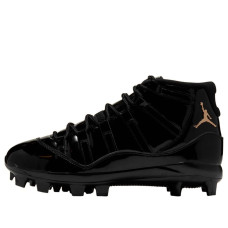 Jordan 11 Mid MCS Cleat Black Metallic Gold