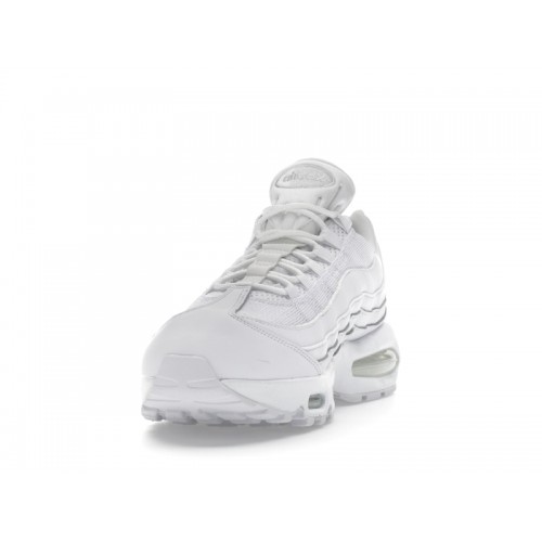 Nike Air Max 95 OG Big Bubble Triple White - мужская сетка размеров