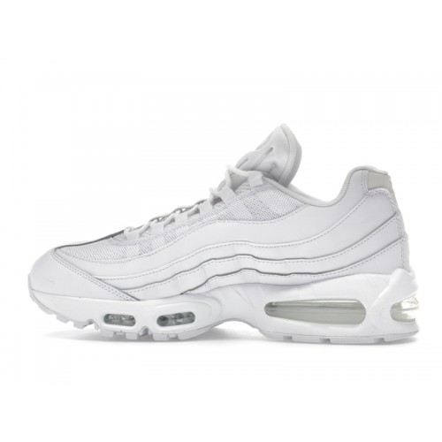 Nike Air Max 95 OG Big Bubble Triple White - мужская сетка размеров