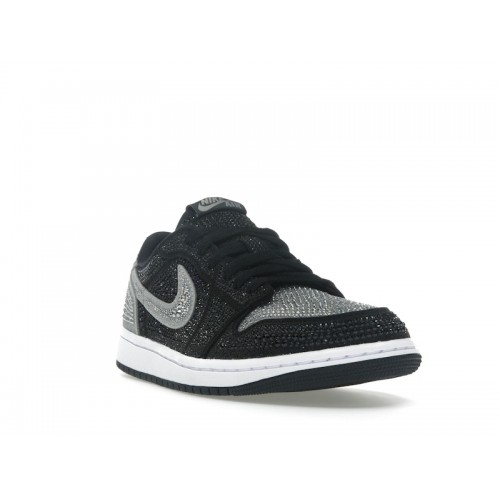 Swarovski x Wmns Air Jordan 1 Retro Low OG Shadow - женская сетка размеров