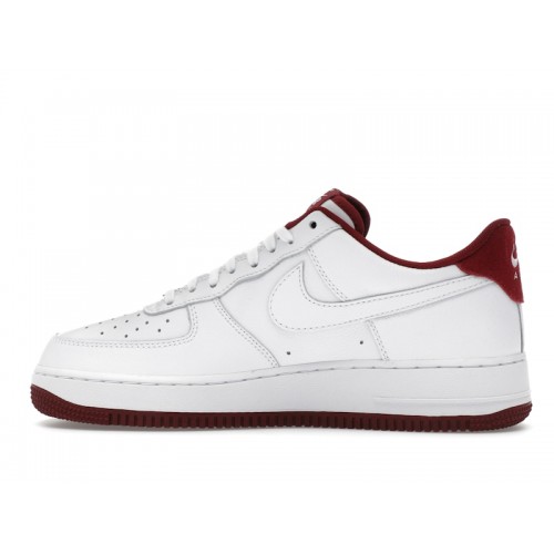 Nike Air Force 1 Low 07 LV8 White Team Red - мужская сетка размеров