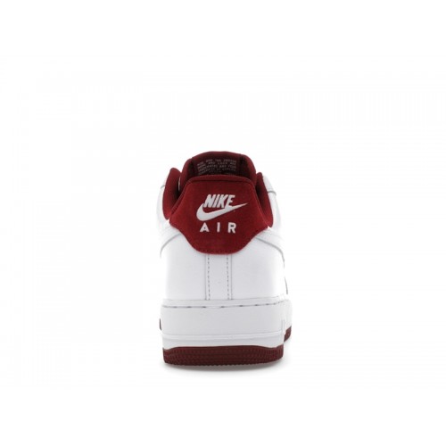 Nike Air Force 1 Low 07 LV8 White Team Red - мужская сетка размеров