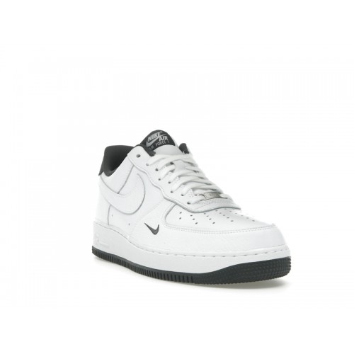 Nike Air Force 1 Low 07 White Anthracite Mini Swoosh - мужская сетка размеров