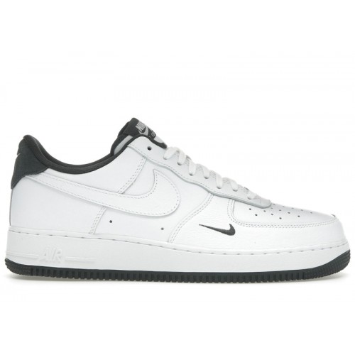 Nike Air Force 1 Low 07 White Anthracite Mini Swoosh - мужская сетка размеров