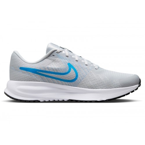 Кроссы Nike Run Defy Pure Platinum Aluminum Blue Hero - мужская сетка размеров