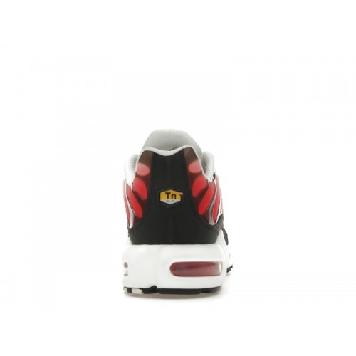 Nike Air Max Plus White Black University Red - мужская сетка размеров
