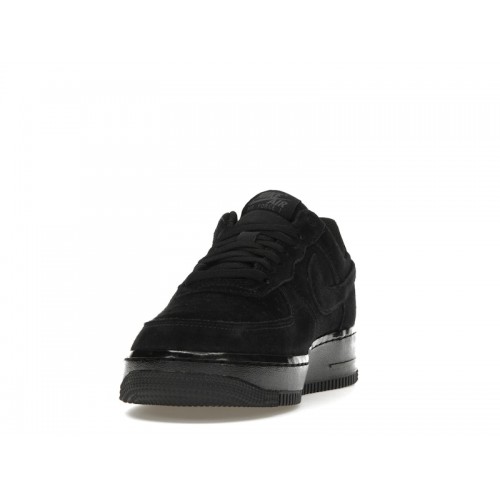 Кроссы Nike Air Force 1 Low 07 Triple Black Suede (W) - женская сетка размеров