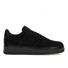 Женские кроссовки Nike Air Force 1 Low 07 Triple Black Suede (W)