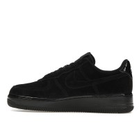 Женские кроссовки Nike Air Force 1 Low 07 Triple Black Suede (W)