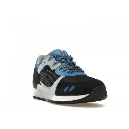 Кроссы ASICS Gel-Lyte III Kithstrike Black Carolina Blue - мужская сетка размеров