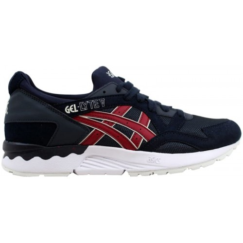 Кроссы ASICS Gel-Lyte V India Ink Burgundy - мужская сетка размеров