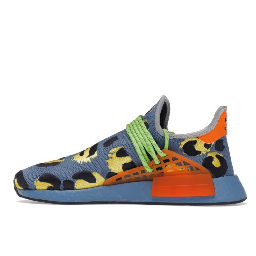 Кроссы adidas NMD Hu Pharrell Animal Print Altered Blue - мужская сетка размеров