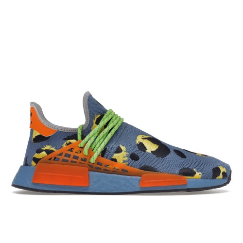 Кроссы adidas NMD Hu Pharrell Animal Print Altered Blue - мужская сетка размеров