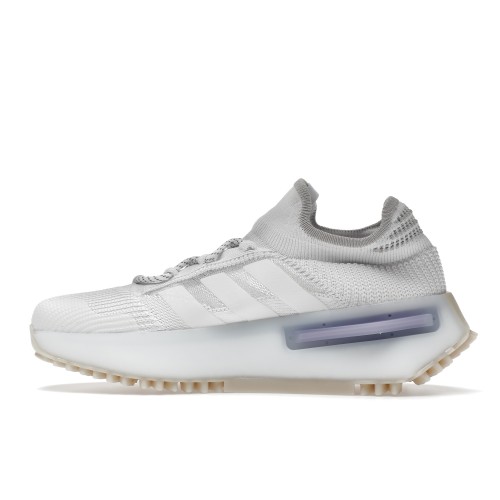 Кроссы adidas NMD S1 White Light Purple - мужская сетка размеров