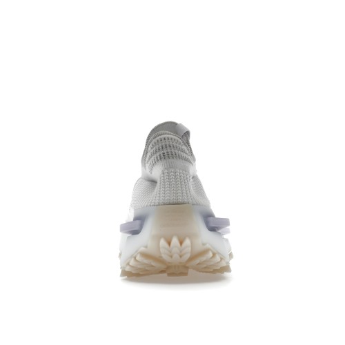 Кроссы adidas NMD S1 White Light Purple - мужская сетка размеров