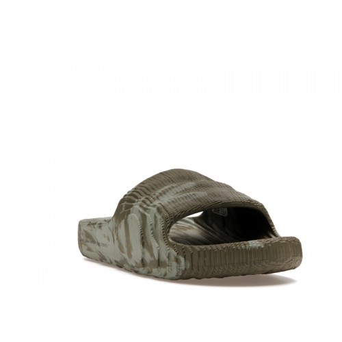 adidas Adilette 22 Slides Olive Strata Silver Green - мужская сетка размеров