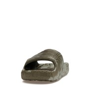 adidas Adilette 22 Slides Olive Strata Silver Green