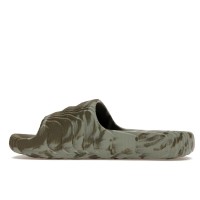 adidas Adilette 22 Slides Olive Strata Silver Green