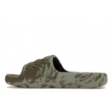 adidas Adilette 22 Slides Olive Strata Silver Green