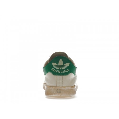 Кроссы Balenciaga x adidas Stan Smith Worn-Out White Green - мужская сетка размеров