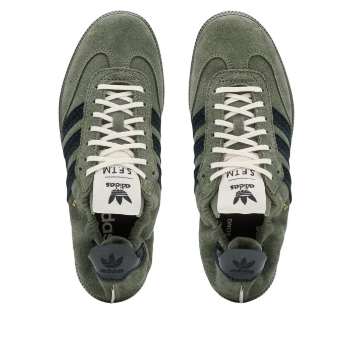 Song For The Mute x adidas Samba OG Base Green Core Black - мужская сетка размеров Song For The Mute x adidas Samba OG Base Green Core Black - мужская сетка размеров