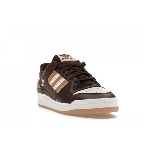 Кроссы adidas Forum 84 Low ADV Dark Brown Ecru Tint - мужская сетка размеров