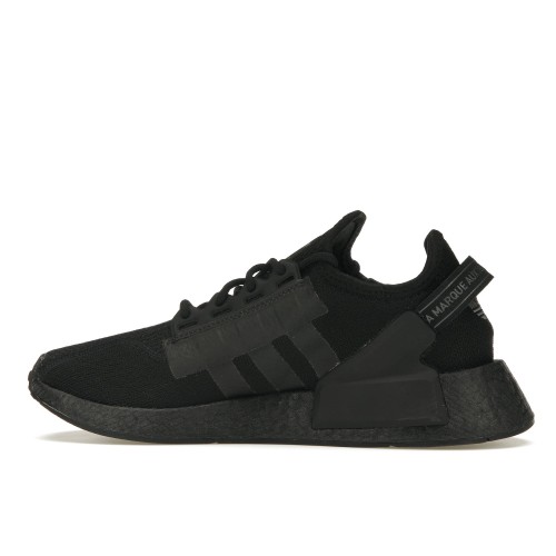 Кроссы adidas NMD R1 V2 Core Black Grey - мужская сетка размеров