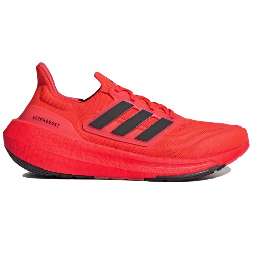 Кроссы adidas Ultra Boost Light Solar Red - мужская сетка размеров