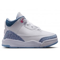 Малышам Jordan 3 Retro White Cobalt Bliss (TD)