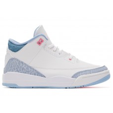 Детские Jordan 3 Retro White Cobalt Bliss (PS)