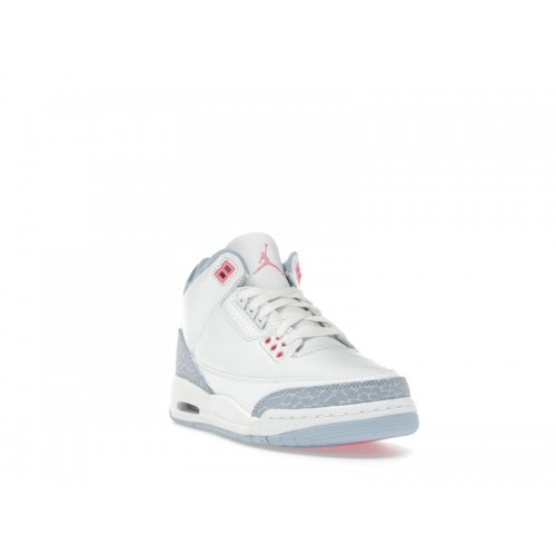 Air Jordan 3 Retro GS White Cobalt Bliss - подростковая сетка размеров