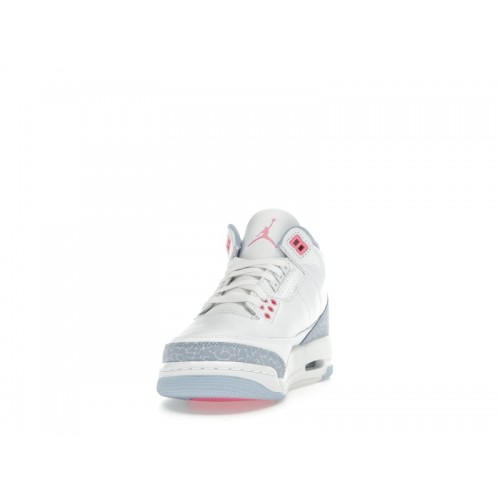 Air Jordan 3 Retro GS White Cobalt Bliss - подростковая сетка размеров