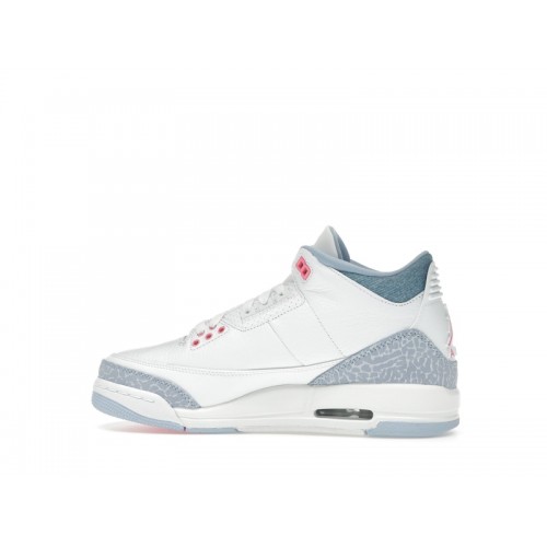 Air Jordan 3 Retro GS White Cobalt Bliss - подростковая сетка размеров