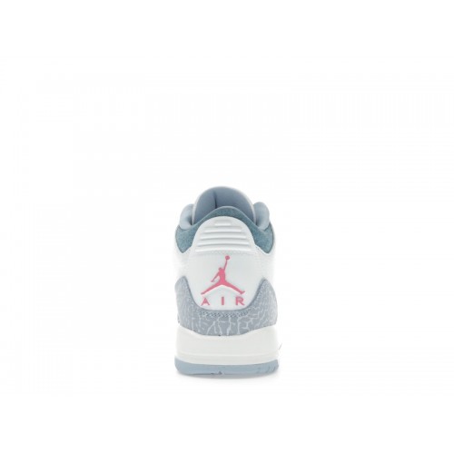 Air Jordan 3 Retro GS White Cobalt Bliss - подростковая сетка размеров