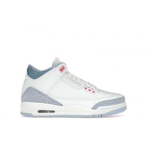 Air Jordan 3 Retro GS White Cobalt Bliss - подростковая сетка размеров