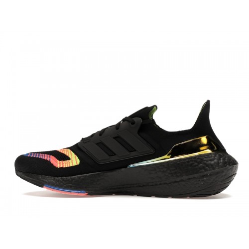 adidas Ultra Boost 22 Linear Energy Black - мужская сетка размеров