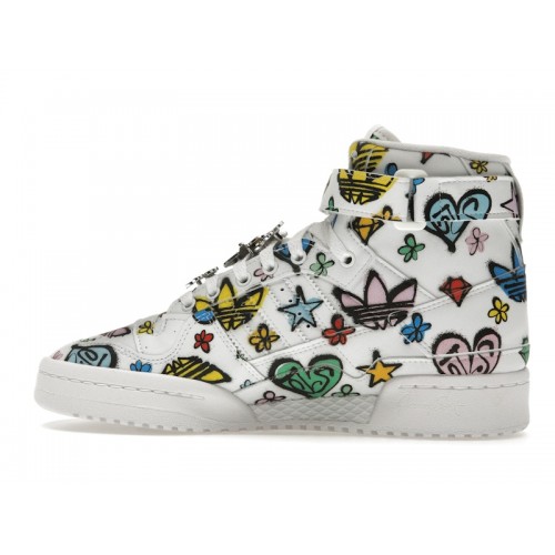 Кроссы adidas Forum 84 Hi Jeremy Scott Monogram Graffiti - мужская сетка размеров