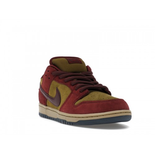 Nike SB Dunk Low Dark Team Red Olive Flak - мужская сетка размеров Nike SB Dunk Low Dark Team Red Olive Flak - мужская сетка размеров