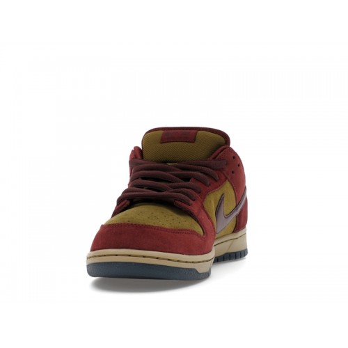 Nike SB Dunk Low Dark Team Red Olive Flak - мужская сетка размеров Nike SB Dunk Low Dark Team Red Olive Flak - мужская сетка размеров